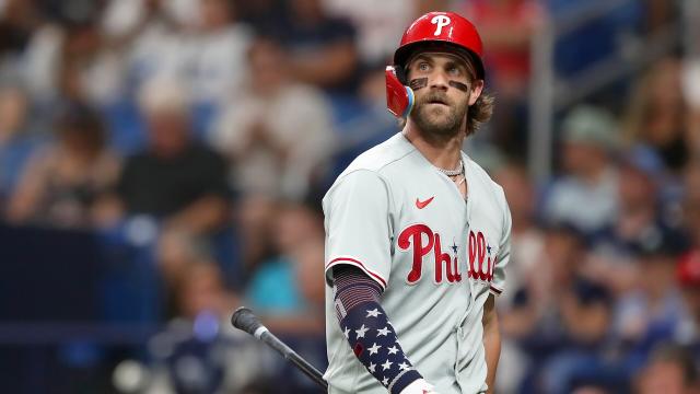 Bryce Harper to start at first base for Phillies as team evaluates trade  deadline options