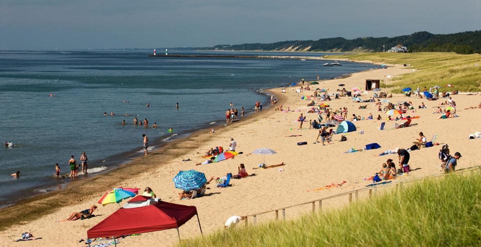 Oval Beach in Saugatuck