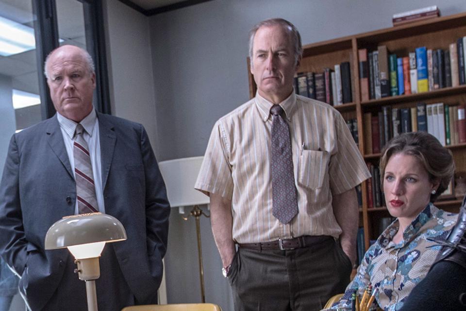 The Post John Rue (Gene Patterson), Bob Odenkirk (Ben Bagdikian), Jessie Mueller (Judith Martin)