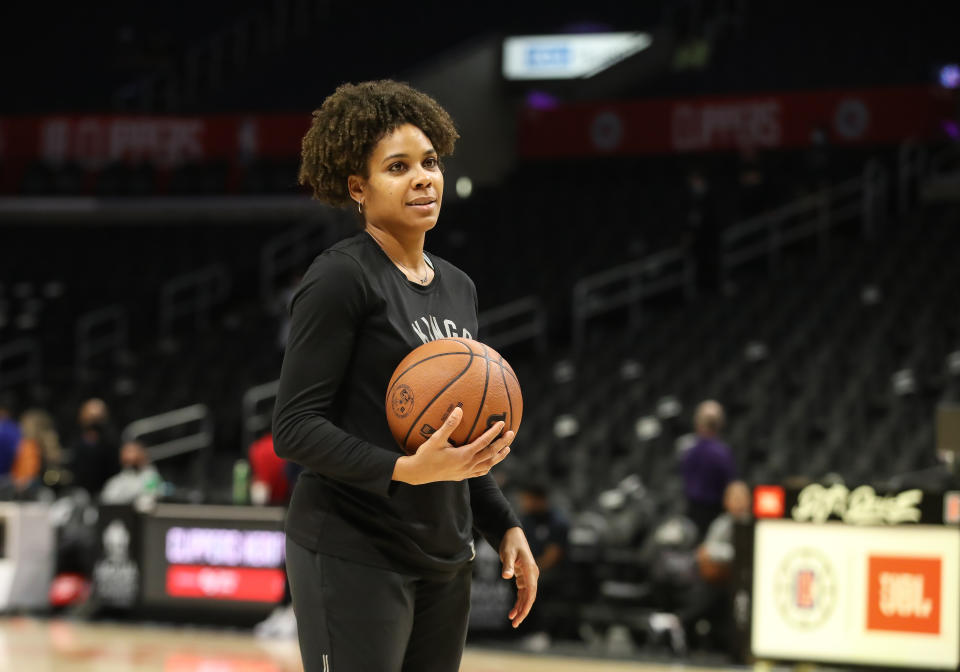 If successful, Lindsey Harding would be the first woman to be hired as a head coach in NBA history.