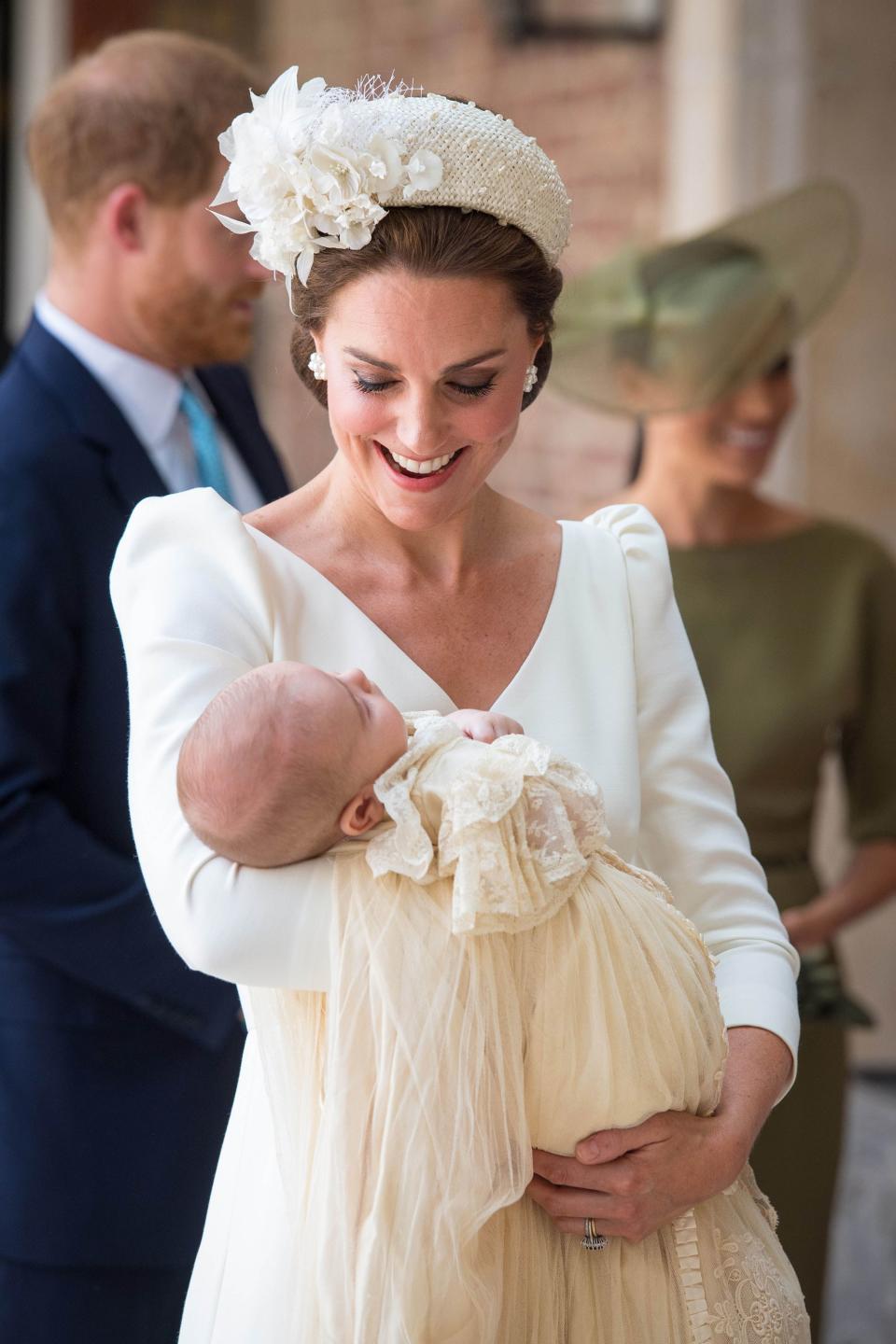 Who: Catherine, Duchess of Cambridge<br> Where: Prince Louis’ christening service at St James's Palace<br> When: July 09, 2018 in London, England