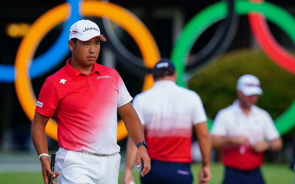 Japan's Hideki Matsuyama practices before round 1 of the mens golf individual stroke play during the Tokyo 2020 Olympic Games  - AFP