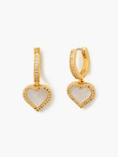 kate spade huggie heart earrings