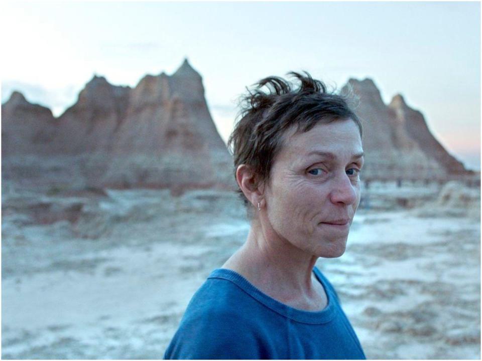 Frances McDormand Nomadland close up