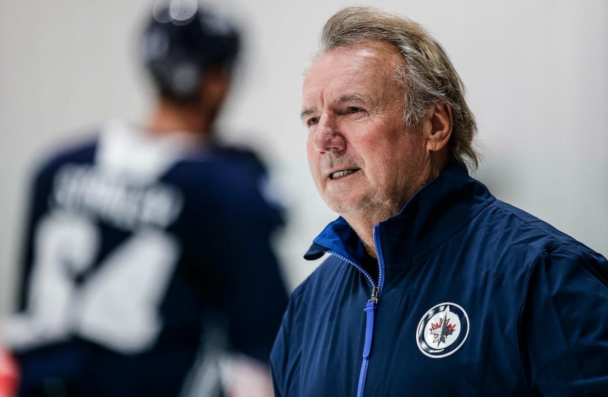 Rick Bowness has served as a coach for eight different franchises and was behind the bench for 17 playoff appearances in his 38 seasons in the NHL. (John Woods/The Canadian Press - image credit)