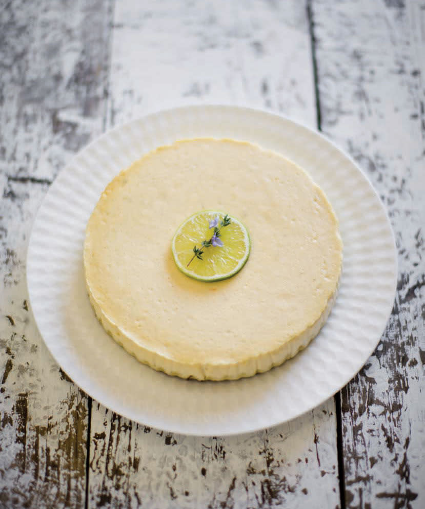 Sugar-Free Baked Lime Cheesecake