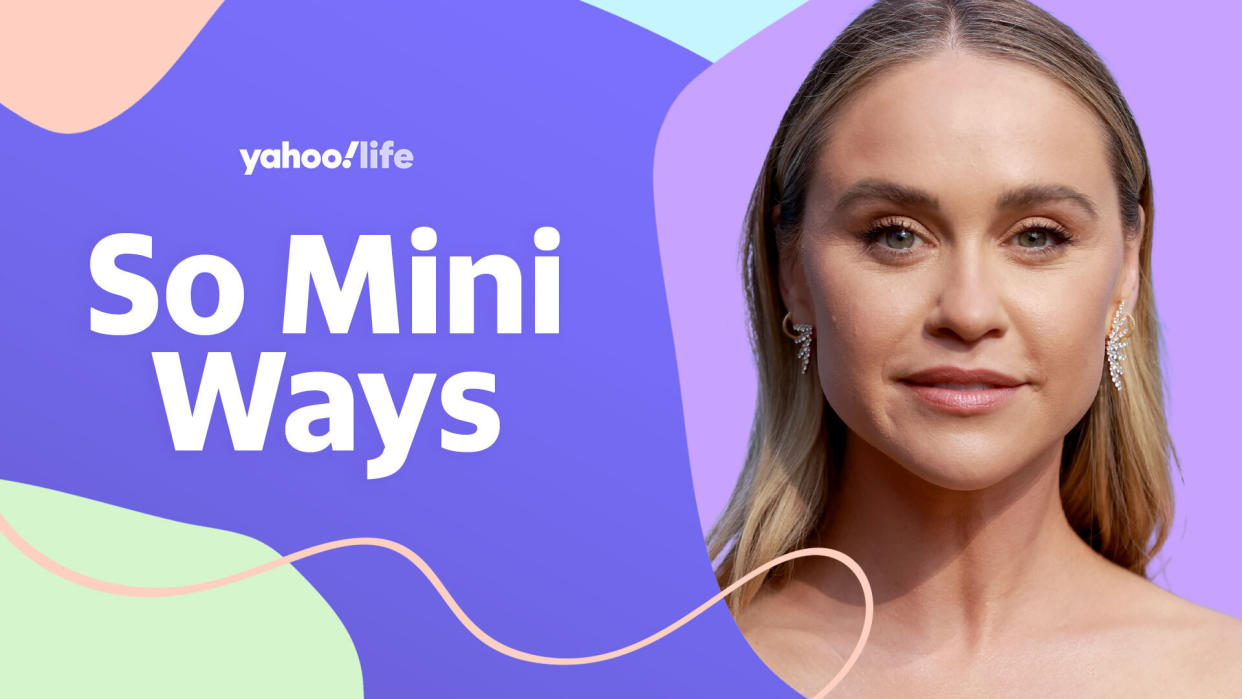 Becca Tobin talks to Yahoo Life about parenting. (Photo: Getty; designed by Quinn Lemmers)
