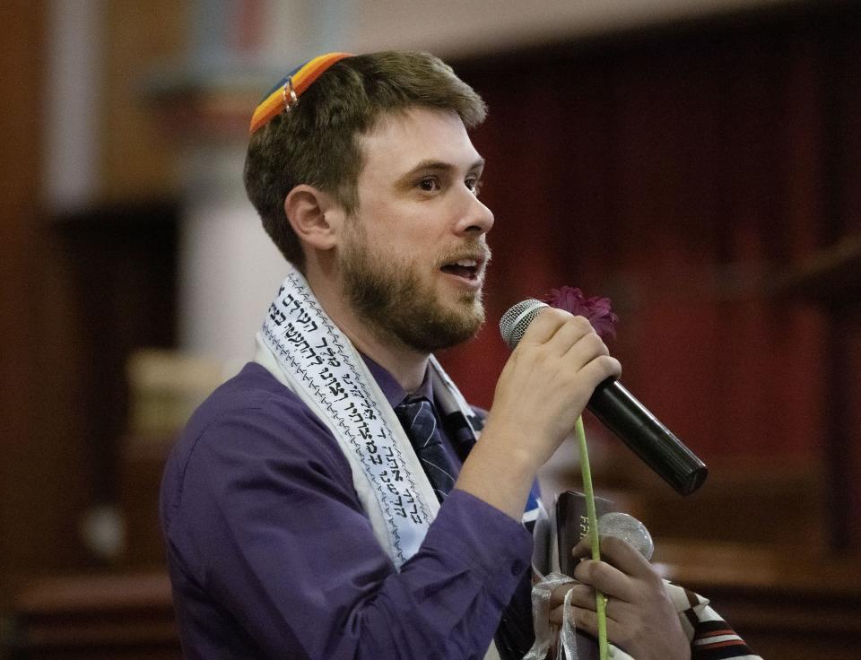 Rabbi Samuel Spector of Congregation Kol Ami speaks during the Utah Pride Interfaith Coalition Interfaith Service at the First Baptist Church in Salt Lake City on Wednesday, May 31, 2023. | Laura Seitz, Deseret News