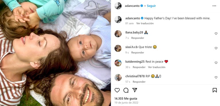 La última publicación en Instagram de Adan Canto (Foto: Instagram/@adancanto)