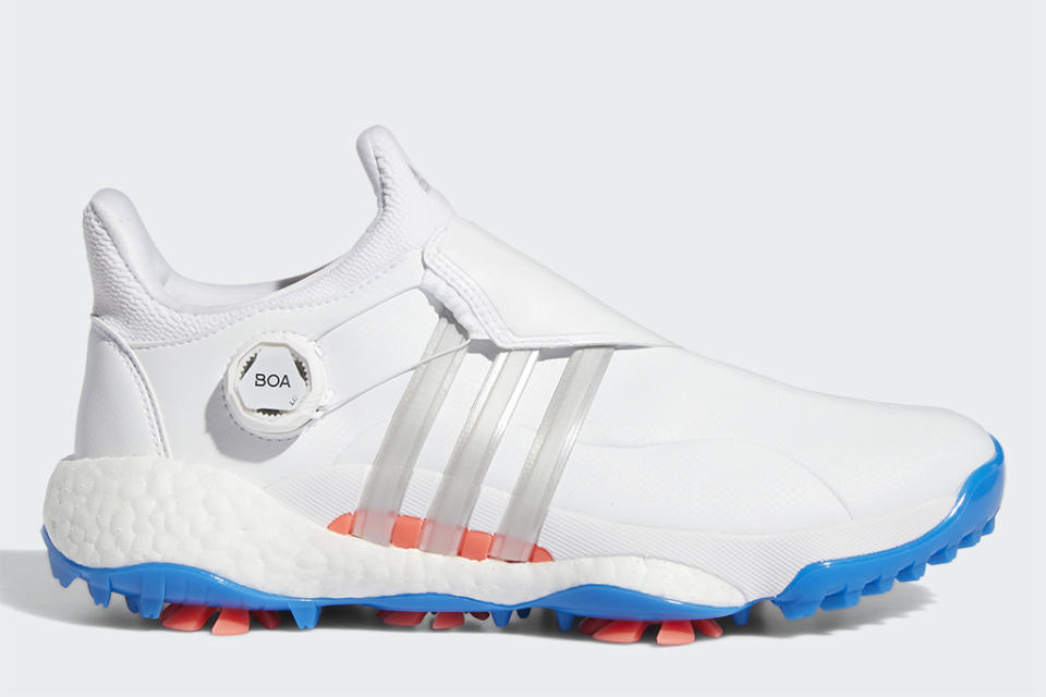 Adidas GolfTour360 22 with Boa technology in a women’s colorway. - Credit: Courtesy of Adidas