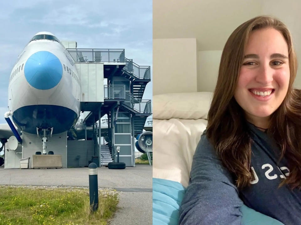 Das Jumbo Stay Hotel ist eine ausgediente Boeing 747-Jet, die in 33 Zimmer umgewandelt wurde. - Copyright: Taylor Rains/Insider