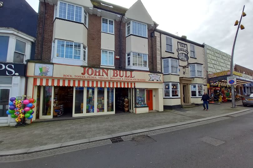 John Bull seaside rock shop in Prince Street, Bridlington