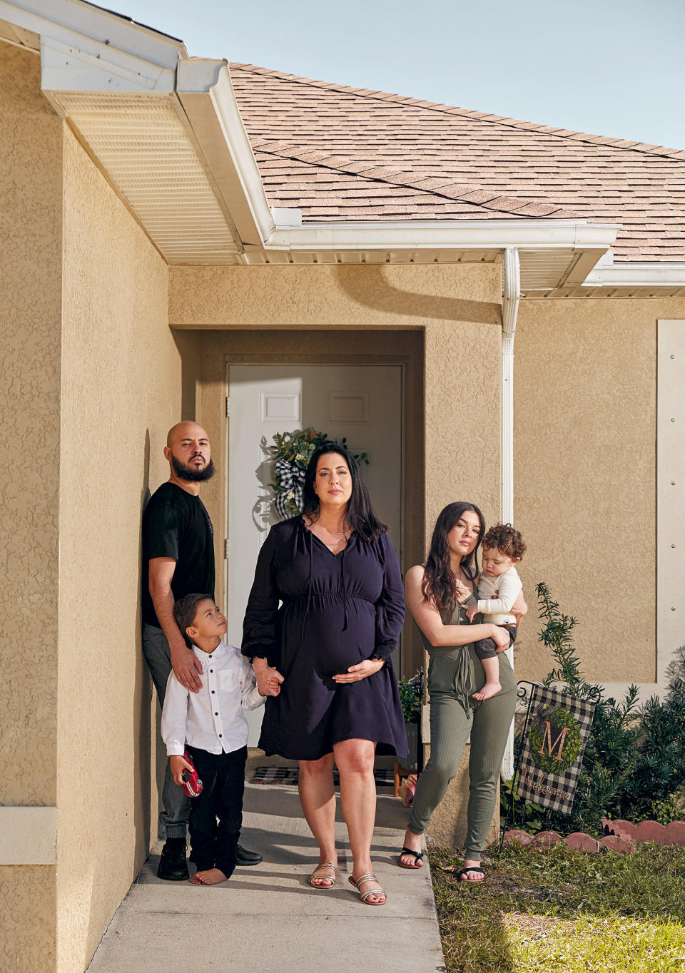 Lauren Martinez and her family in Cape Coral, Fla.