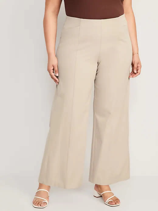 High-Waisted Pull-On Pixie Wide-Leg Pants. Image via Old Navy.