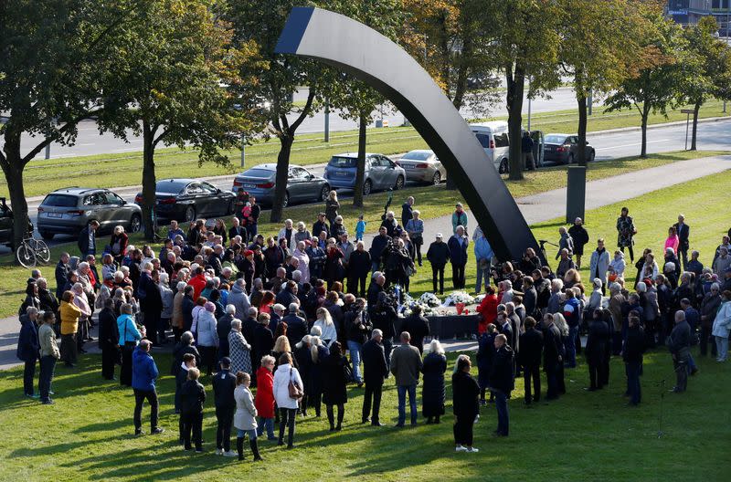 FILE PHOTO: 25th anniversary of MS Estonia's sinking in the Baltic Sea