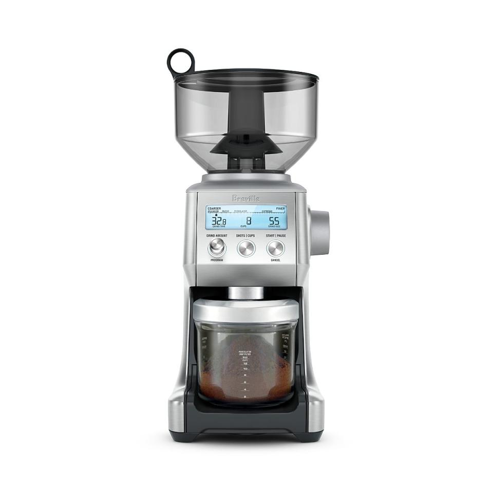 <p><a href="https://go.redirectingat.com?id=74968X1596630&url=https%3A%2F%2Fwww.bloomingdales.com%2Fshop%2Fproduct%2Fbreville-smart-grinder-pro%3FID%3D1401696&sref=https%3A%2F%2Fwww.bestproducts.com%2Feats%2Fgadgets-cookware%2Fa27243654%2Fcoffee-grinder-reviews%2F" rel="nofollow noopener" target="_blank" data-ylk="slk:Shop Now;elm:context_link;itc:0;sec:content-canvas" class="link ">Shop Now</a></p><p>Smart Grinder Pro Conical Burr Grinder</p><p>bloomingdales.com</p><p>$199.95</p>