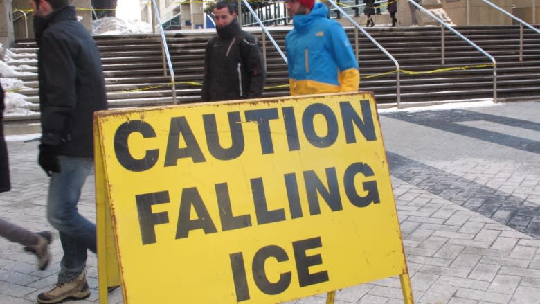 Falling ice during spring thaw: What you need to know