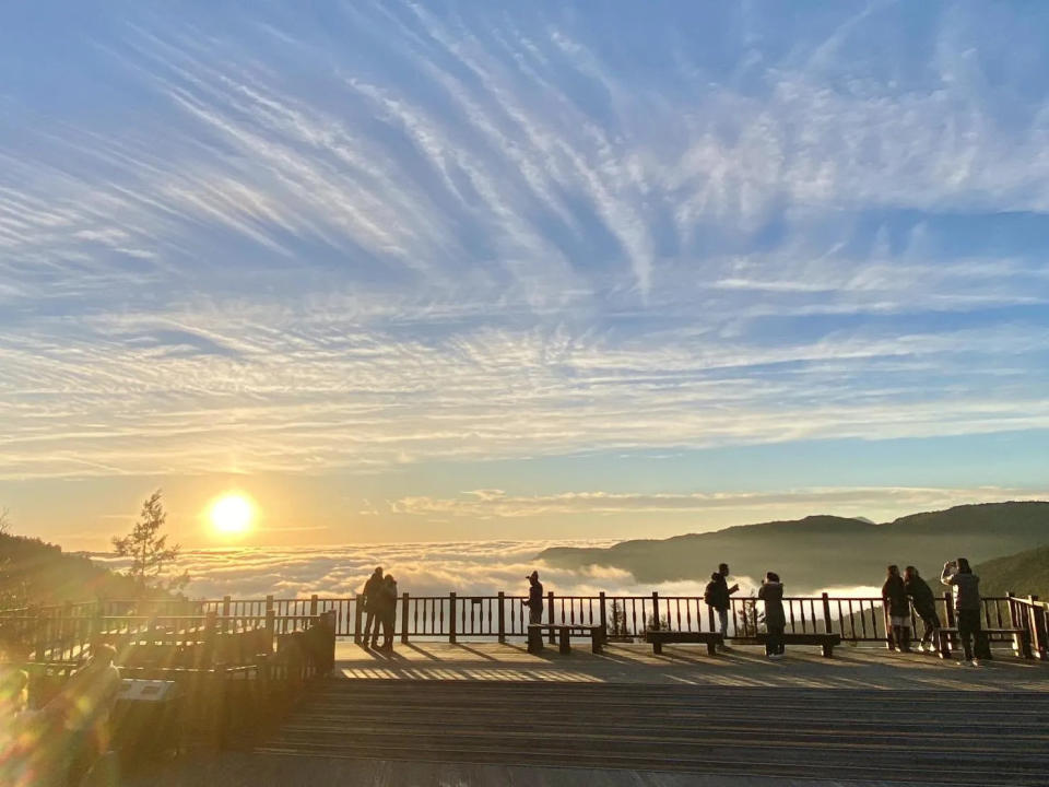 <strong>太平山國家森林遊樂區景致如畫，最近又有雪景可賞，吸引不少遊客。（圖／太平山莊提供）</strong>