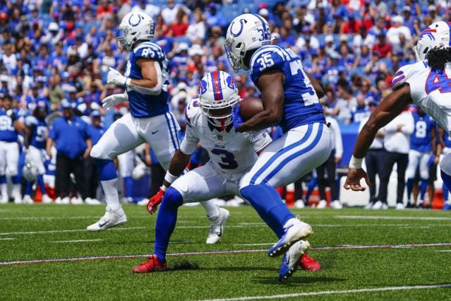 Buffalo Bills safety Damar Hamlin takes the field in first NFL game since  cardiac arrest - CBS News