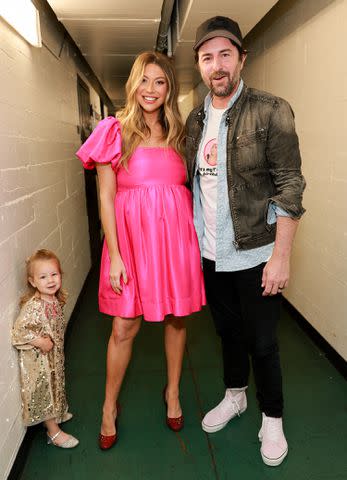 <p>Matt Winkelmeyer/Getty Images</p> Hartford with mom Stassi Schroeder and dad Beau Clark