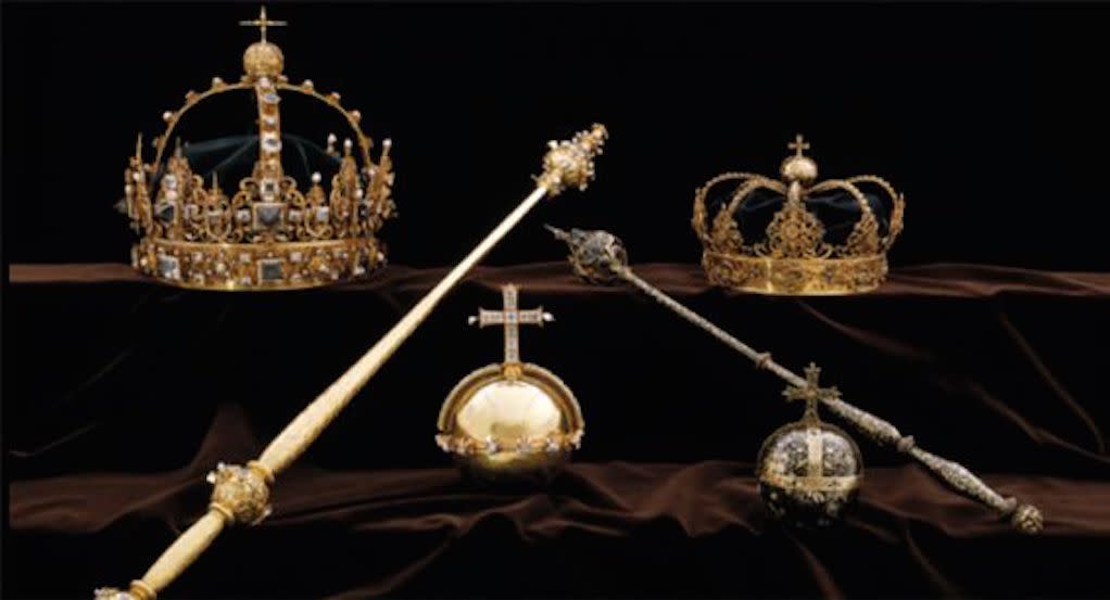 The Swedish crown jewels were taken by thieves (Picture: Yahoo Magazines)