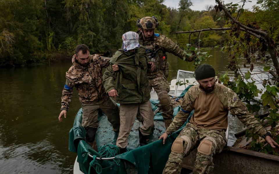 An alleged Russian spy captured near the Donets river - NICOLE TUNG/NEW YORK TIMES