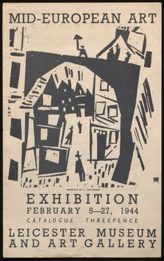 <span class="caption">A poster for the 1944 exhibition.</span> <span class="attribution"><span class="source">Courtesy of Leicester Arts & Museums Service.</span></span>