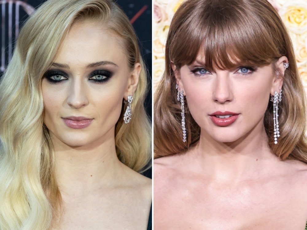 Sophie Turner (l.) war in den vergangenen Monaten oftmals mit Taylor Swift in der Öffentlichkeit gesichtet worden. (Bild: lev radin/Shutterstock/Xavier Collin/Image Press Agency/ddp/Sipa USA)