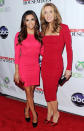 "Desperate Housewives" may be coming to a close, but two of its stars -- Eva Longoria and Felicity Huffman -- don't look like they've aged a day since shooting commenced eight years ago. At the show's series finale party, which was held at the W Hollywood, Longoria rocked a hot pink Ann Taylor dress and Brian Atwood pumps, while Huffman sported an even sexier Nicole Miller jewel-toned dress and ruby red peep-toes. (4/29/2012)