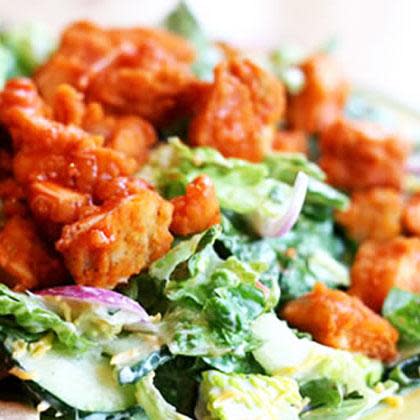 <div class="caption-credit"> Photo by: Thinkstock</div><div class="caption-title">Buffalo Chicken Salad</div><b>Where You'll Find it:</b> Chili's <br> <br> <p> <b>Why it's Worse:</b> Just like the bar food it's named for, this <a rel="nofollow noopener" href="http://www.shape.com/healthy-eating/diet-tips/12-salads-worse-big-mac?page=5#" target="_blank" data-ylk="slk:chicken;elm:context_link;itc:0;sec:content-canvas" class="link ">chicken</a> and bleu cheese-laden salad is a calorie and sodium fest-more than 1200 calories and a whopping (and we mean whopping) 4320mg sodium in the Chili's version. </p> <p> <i>Photo Credit: bonelesschickenrecipe.com</i> </p>