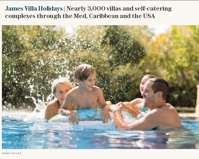 V2 | James Villa Holidays | Nearly 3,000 villas and self-catering complexes through the Med, Caribbean and the USA