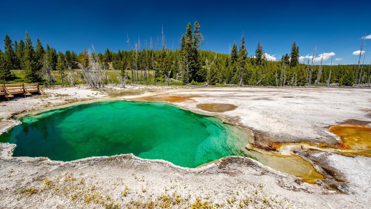  Abyss Pool, Yellowstone National Park. 