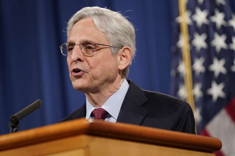 美國司法部長嘉蘭德（Merrick Garland）（AP）