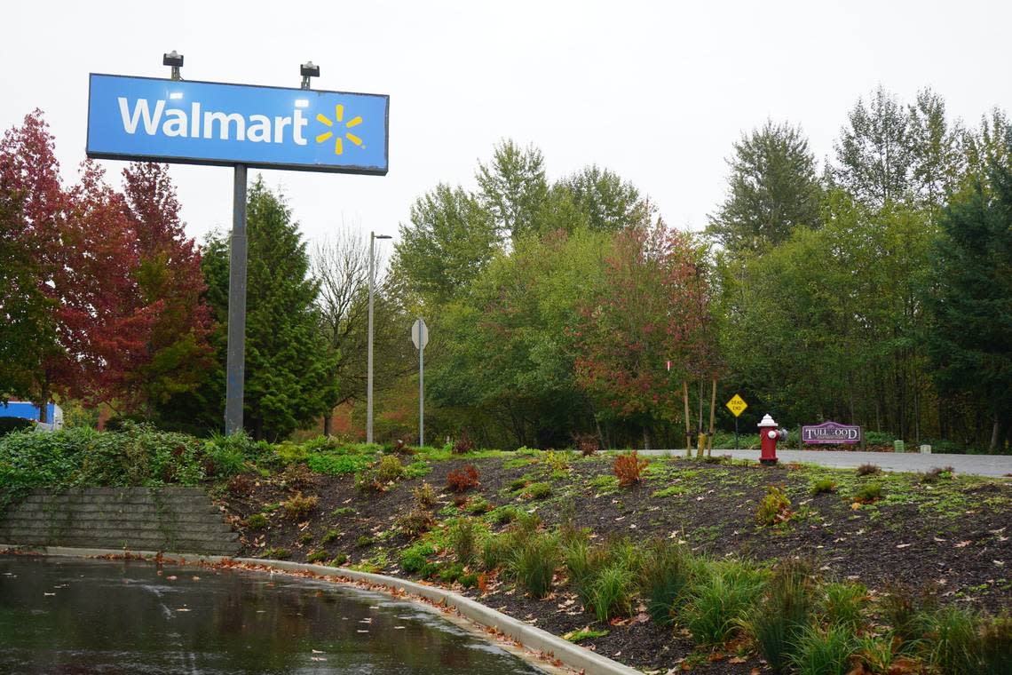 The Tullwood Apartments are located just one block away from Bellingham’s Walmart and adjacent to one of the city’s largest homeless encampments. Residents say they are afraid to walk to Walmart due to concerns about violence and crime in the area.