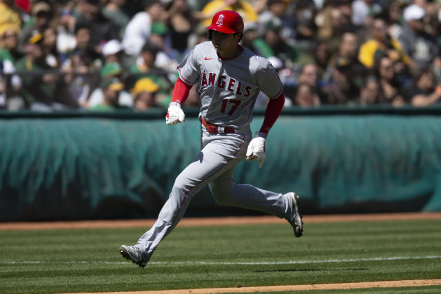 Angels score 11 runs in third inning en route to routing Athletics