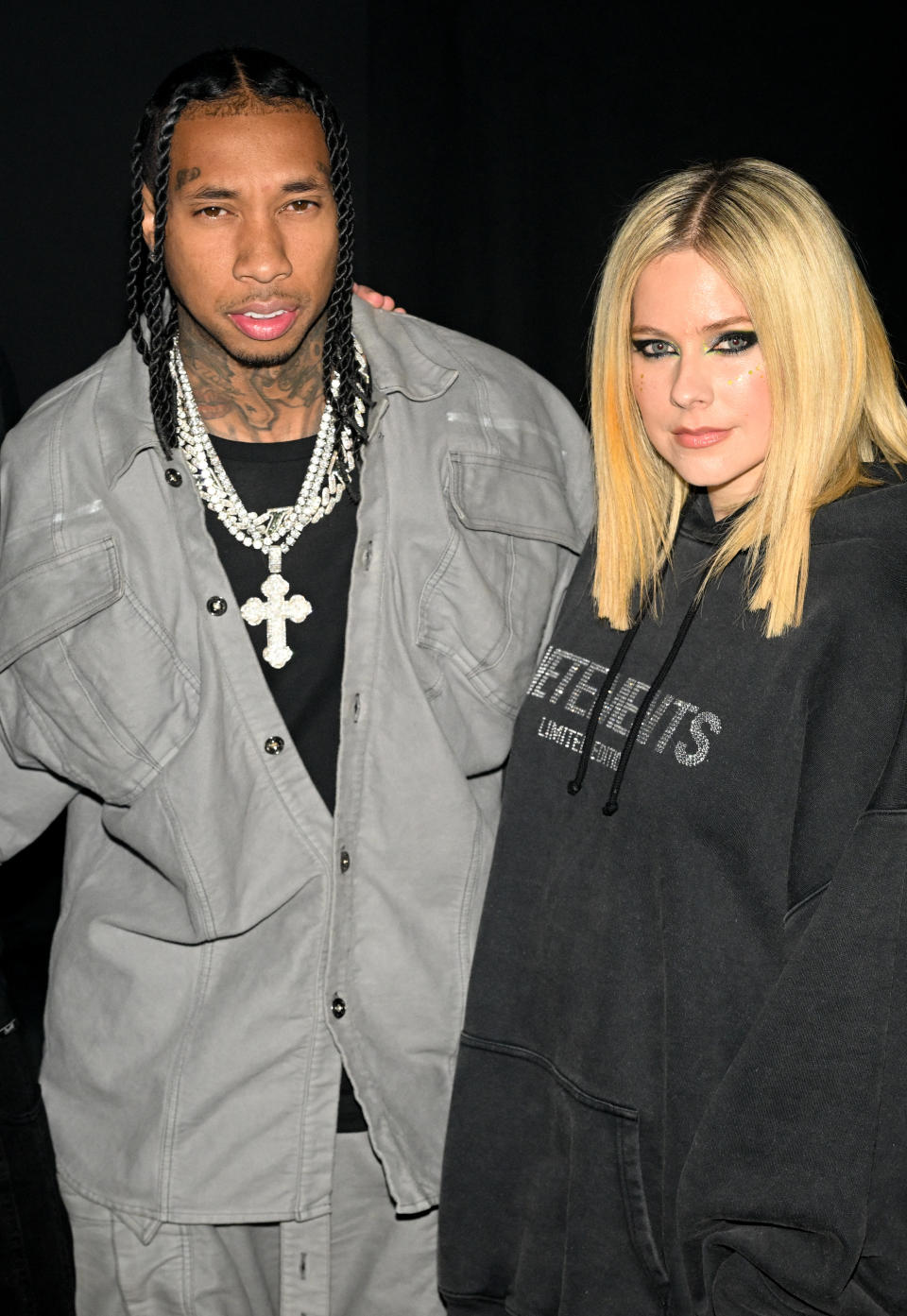 Close-up of Tyga and Avril