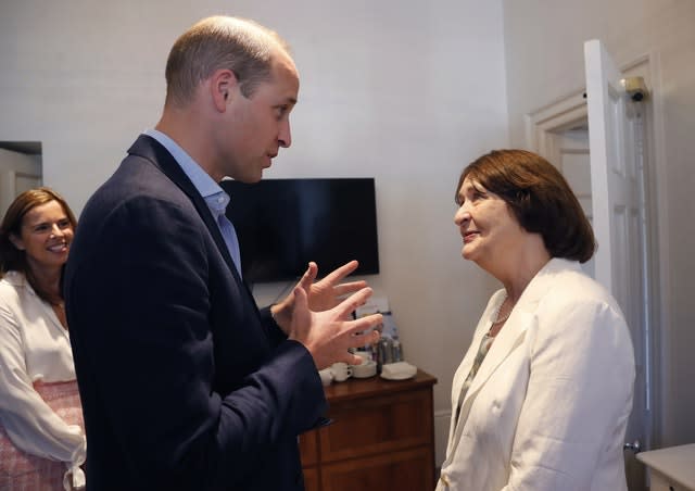 The Duke of Cambridge visits the Royal Marsden