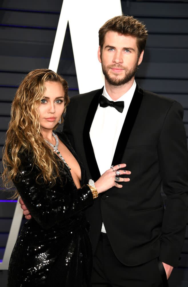 Miley Cyrus and Liam Hemsworth | Daniele Venturelli/WireImage