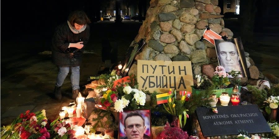 Navalny's memorial in Vilnius