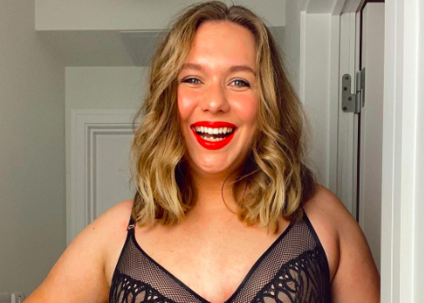 M&S have been praised for their choice of model in a lingerie post shared to Instagram. (Pictured Sophie Edwards, Instagram/Marks & Spencer)