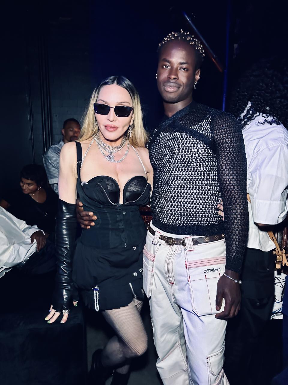 Madonna and Ib Kamara