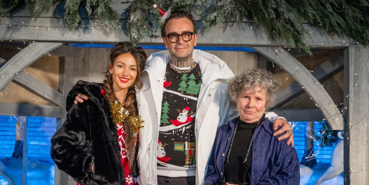 michelle keegan, joe gilgun imelda staunton, a very brassic christmas