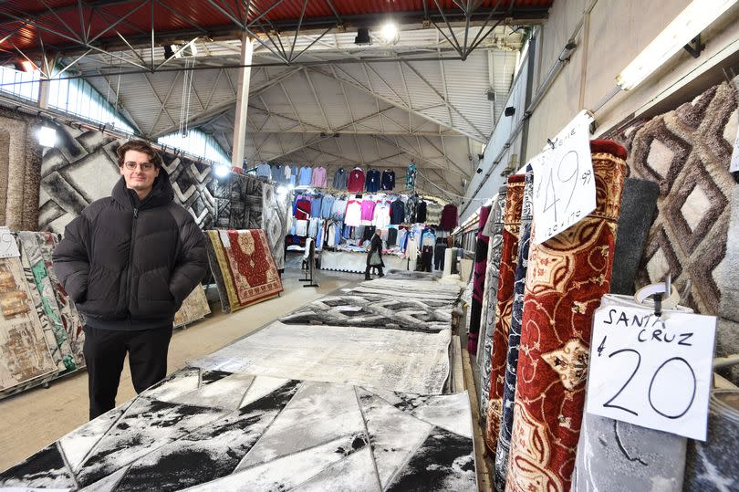 Joe Orr,from the Carpet Stall at Birkenhead Market,and also Chairman of the Market Tenants Association