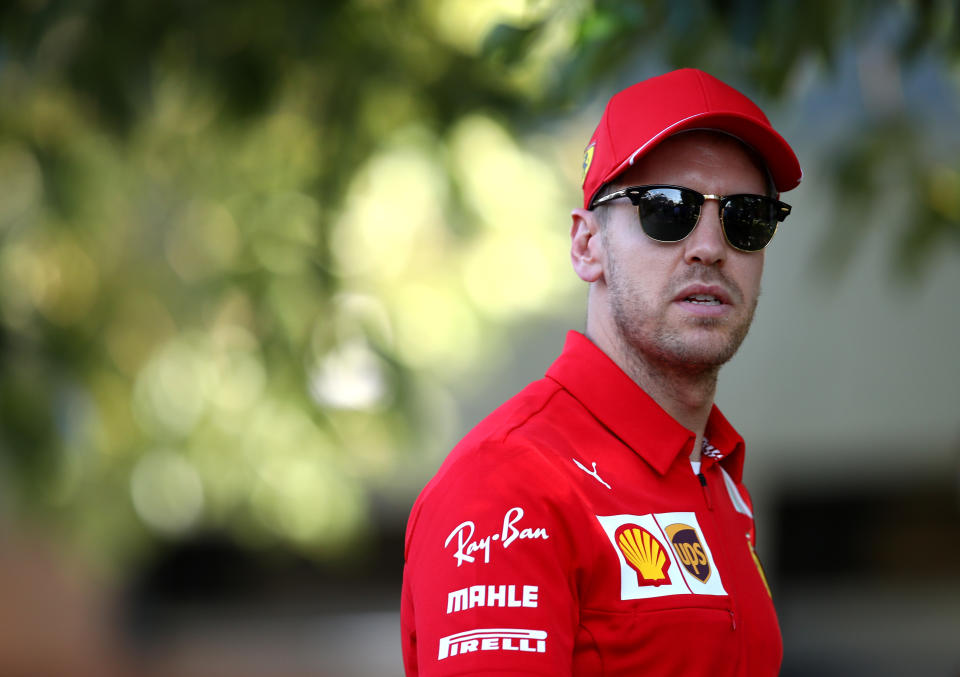 Sebastian Vettel won't be back with Ferrari in 2021. (Photo by Mark Thompson/Getty Images)
