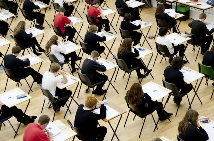 The guides were used by Welsh GCSE students (Rex)