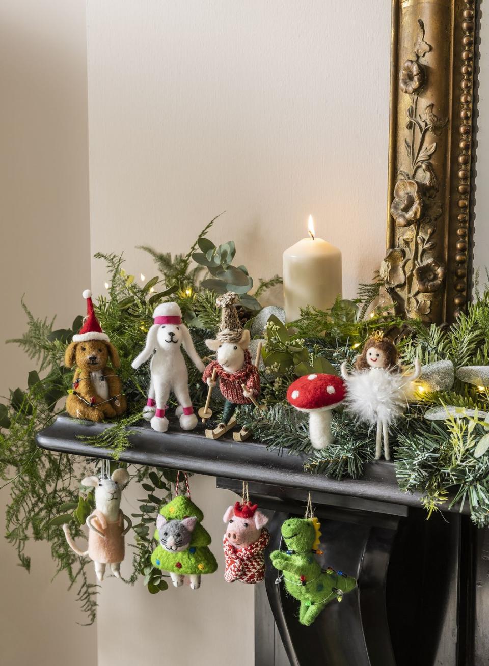 <p>Add some novelty fun to your living space with these festive figurines. Our favourites include the pigs in blanket tree decorations, the sweet puppy decoration and the hanging toadstool (all £3.75). Too cute to resist! </p><p><a class="link " href="https://www.tesco.com/groceries/en-GB/search?query=homeware" rel="nofollow noopener" target="_blank" data-ylk="slk:SHOP HOMEWARE AT TESCO;elm:context_link;itc:0;sec:content-canvas">SHOP HOMEWARE AT TESCO</a></p>