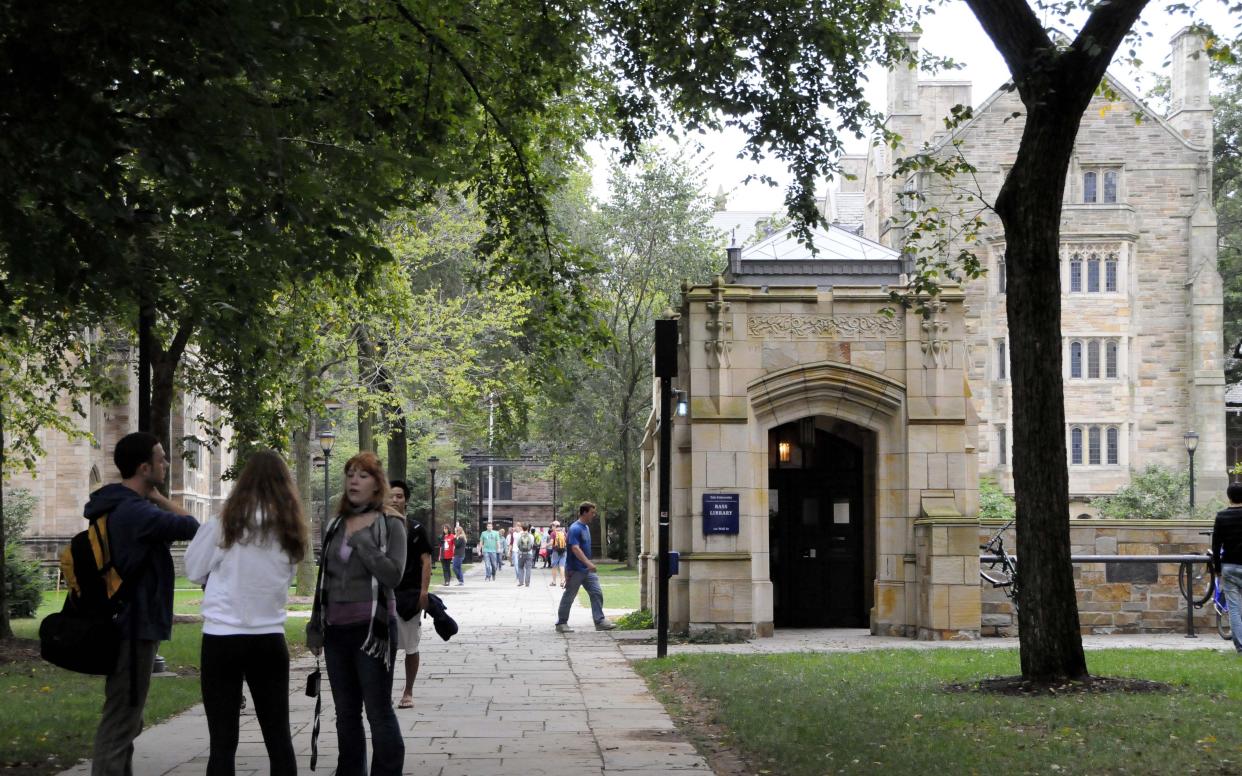 The suspected mass overdose happened in and around a park near Yale University - AP