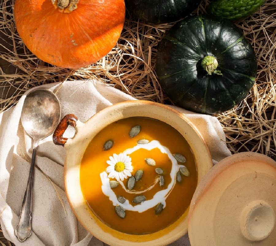 Spiced Pumpkin Soup at Four Seasons Hotel Mumbai