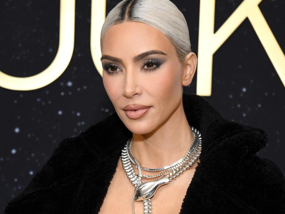 Kim Kardashian attends as Tiffany & Co. celebrates the launch of the Lock Collection in October 2022.