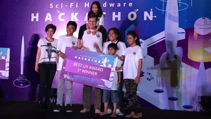 Sparky's Homeschool team won the Best Design & UX category